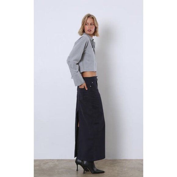 New HERSKIND Nikita Skirt Midi Maxi Column Straight Quiet Luxury Old Money Luxe - Picture 1 of 12
